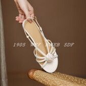 2026夏季 女 新款 轻熟风店家推荐 羊皮版 罗马气质鞋 细带巨软凉鞋