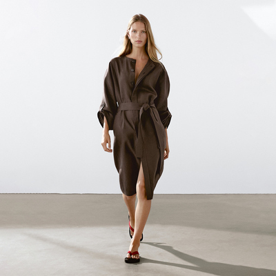 MD款2025夏新款智性老钱风连衣裙