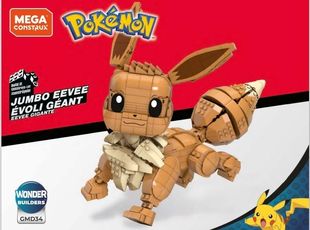 美高MEGA宝可梦口袋妖怪精灵巨型伊布拼插拼装积木玩具全新无盒