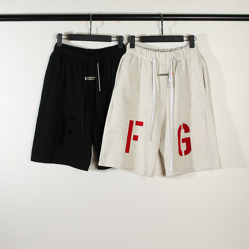 fear of god fog第七季主线fg植绒印花高街潮牌欧美百搭短裤男女