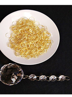 水晶灯具灯饰配件不锈钢圈珠帘