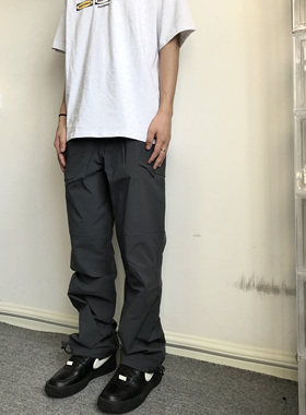 soxiox山系户外速干冲锋裤男女秋季防泼水cleanfit美式机能裤子潮