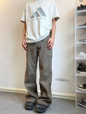 soxiox夏季美式工装牛仔裤男