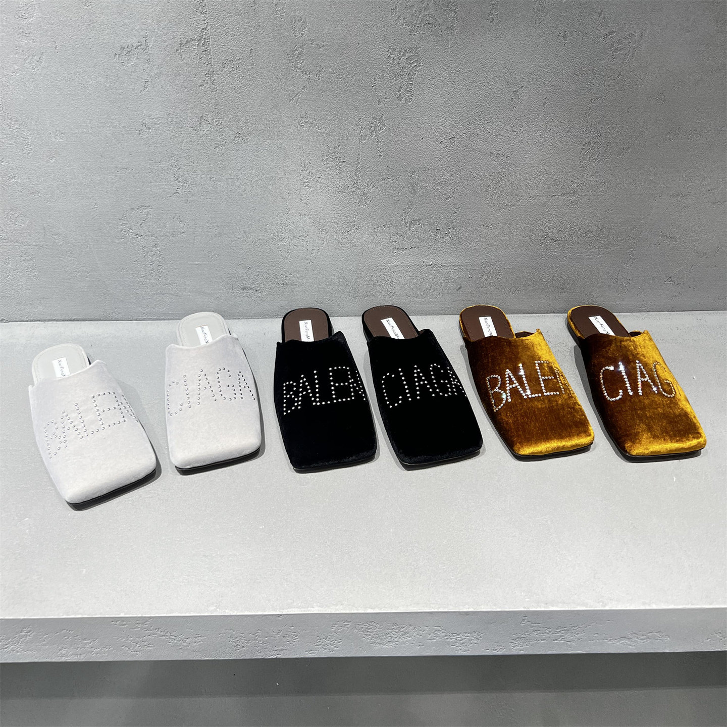 欧洲站女鞋2026春新款欧货真皮丝绒面平底勃肯半拖一脚蹬包头拖鞋