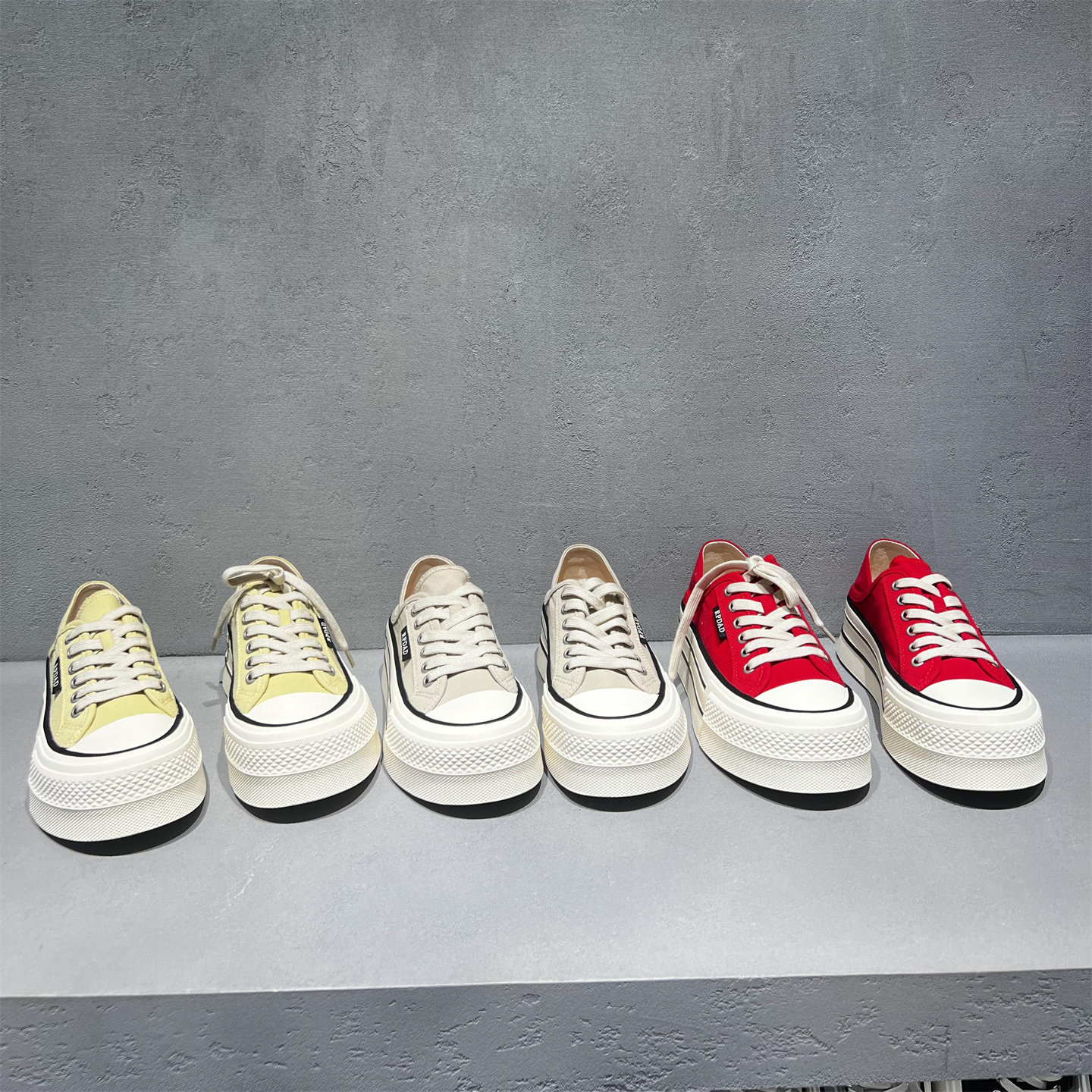 欧洲站女鞋2026春新款欧货真皮系带厚底帆布鞋韩版时尚休闲板鞋潮