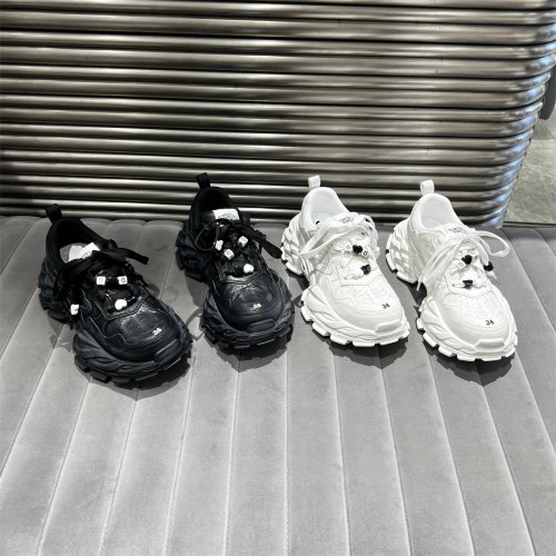 乐魔真皮厚底老爹鞋休闲运动鞋潮