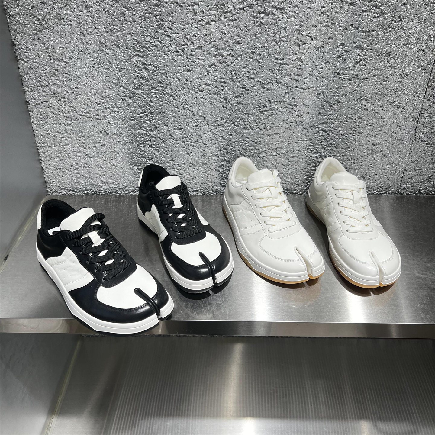 欧洲站女2026春新款欧货真皮系带厚底分趾猪蹄鞋韩版休闲运动板鞋,女鞋,休闲板鞋,淘宝优惠券,粉丝福利购,淘宝优惠卷