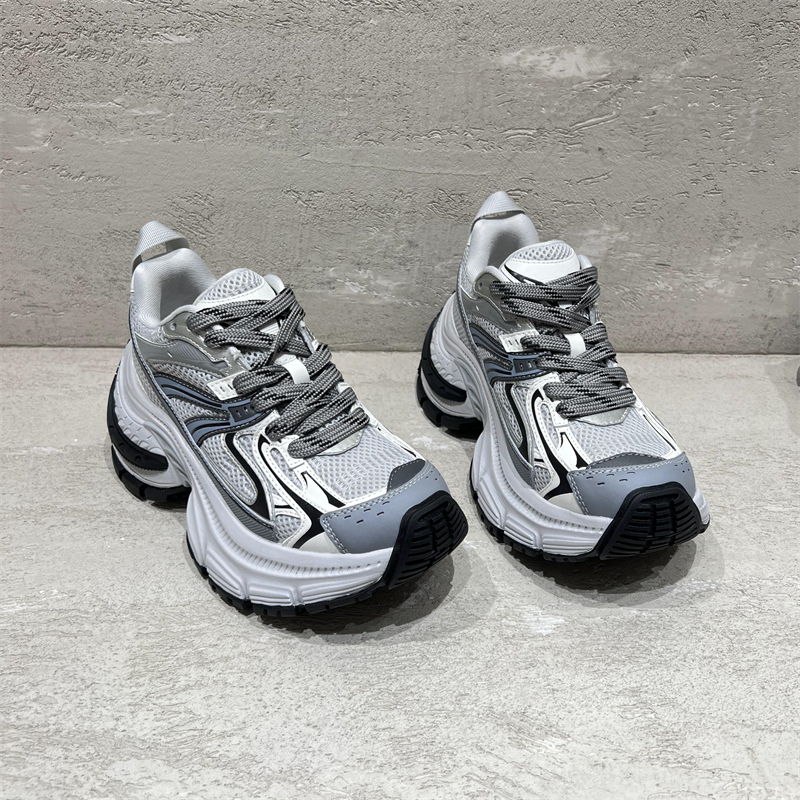 先锋名典真皮厚底老爹鞋运动鞋潮