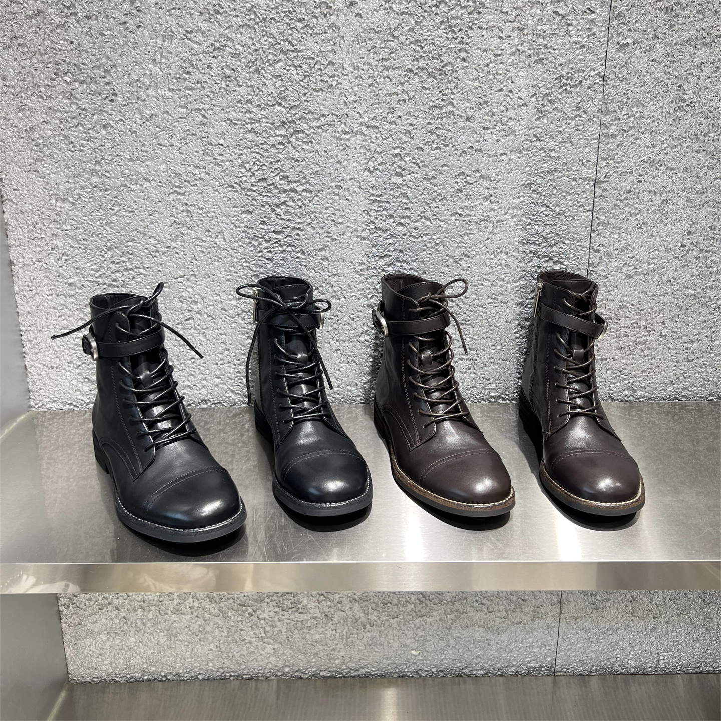 乐魔真皮英伦切尔西短靴马丁靴潮