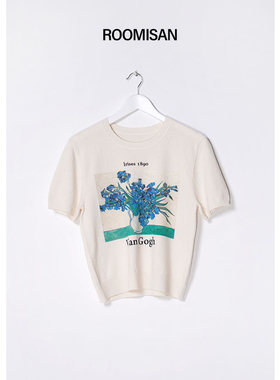 ROOMISAN25SS/【肌理感花束印花针织T恤】25401