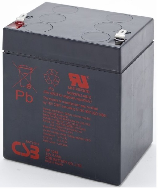 CSB蓄电池 HR1221W F2 CSB电池12V5AH UPS 电池 替代GP1245
