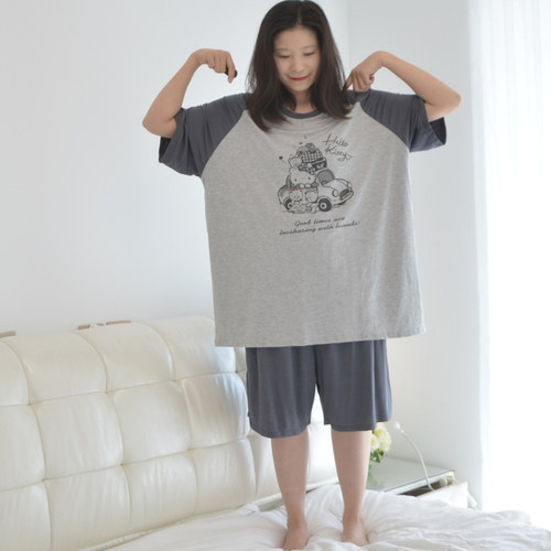 夏季男女莫代尔短袖短裤睡衣