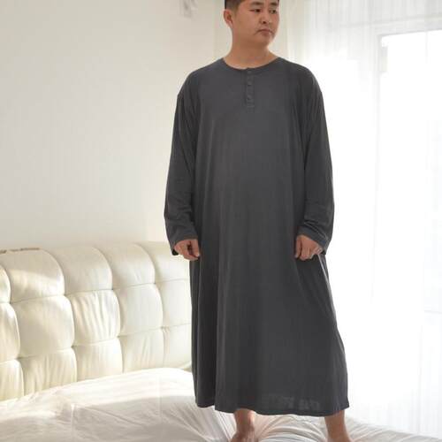 莫代尔秋季加肥大码睡裙