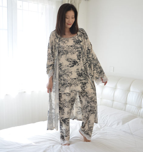 女莫代尔加肥大码性感睡衣