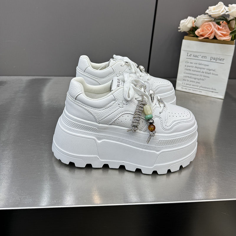 日系白色松糕厚底鞋女2026春季新款百搭休闲小白鞋单鞋女鞋807-1,女鞋,松糕（摇摇）鞋,淘宝优惠券,粉丝福利购,淘宝优惠卷