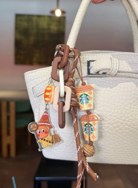 miu系包包挂件原创星星人美拉德色系2025新款现货钥匙扣