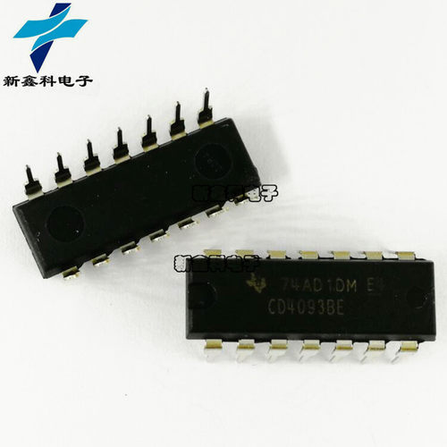 CD4093BE CD4093BD DIP-14 四路2输入与触发器芯片 直插