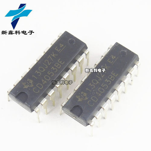 CD4053BE CD4053 DIP-16 直插 三3选1模拟开关 全新现货