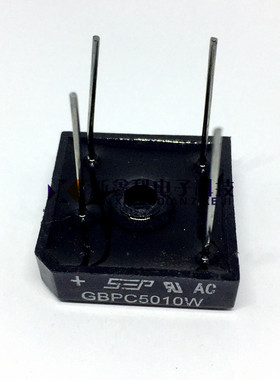 GBPC5010W 代用 BR5010W 50A/1000V 铝面圆脚 5010 整流桥 全新