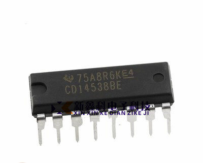 CD14538BE DIP-16 CMOS双精密单稳态触发器 原装