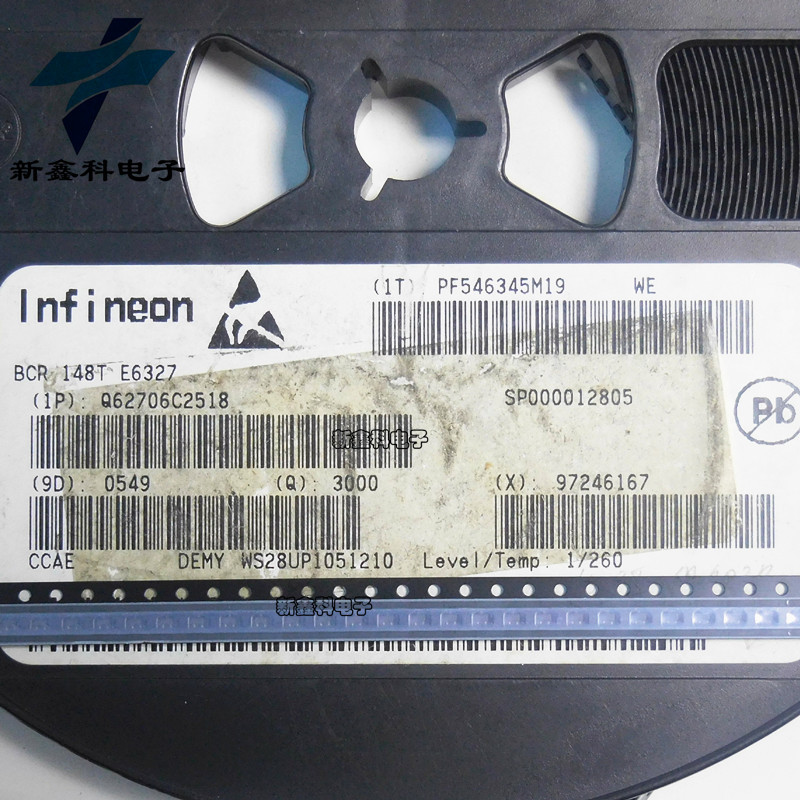 BCR148T E6327 SC70-5 丝印 WES 数字晶体管 全新原装