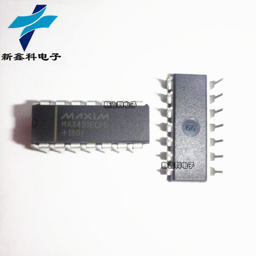 MAX491ECPD DIP-14 RS-485/RS-422收发器 IC 全新现货