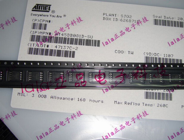 AT45DB081D-SU 45DB081D 存储芯片 ATMEL进口原装 SOP-8