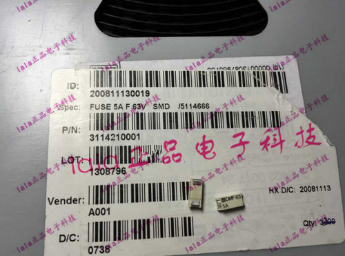 3402.0017.24 OMF63 F5A 63V 7.4*3.1mm速溶保险丝