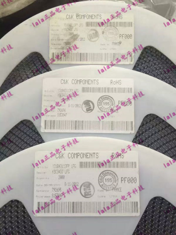 全新原装 KSC343JLFG C&K 触摸开关 KSC343J 触觉开关