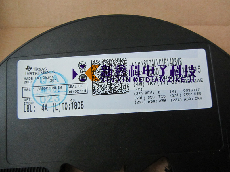 原装 SN74LVC1G14DBVR 丝印C14F SOT23-5 触发器逆变器