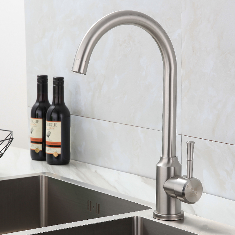 304不锈钢厨房冷暖水龙头洗菜盆水槽洗碗池立式滚珠旋转冷热水,家装主材,厨房龙头,淘宝优惠券,粉丝福利购,淘宝优惠卷