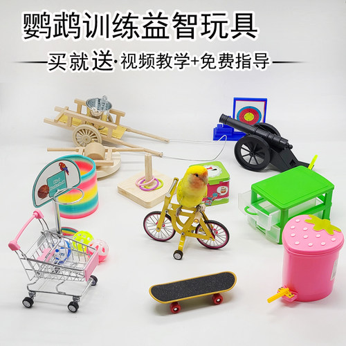 鹦鹉玩具益智解闷神器玄凤牡丹小太阳和尚互动防啄鸟玩具训鸟用品 - 封面