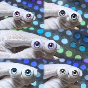 bjd娃娃眼珠手刻眼纹真人风三分四分六分八分BJD娃娃眼珠石膏眼