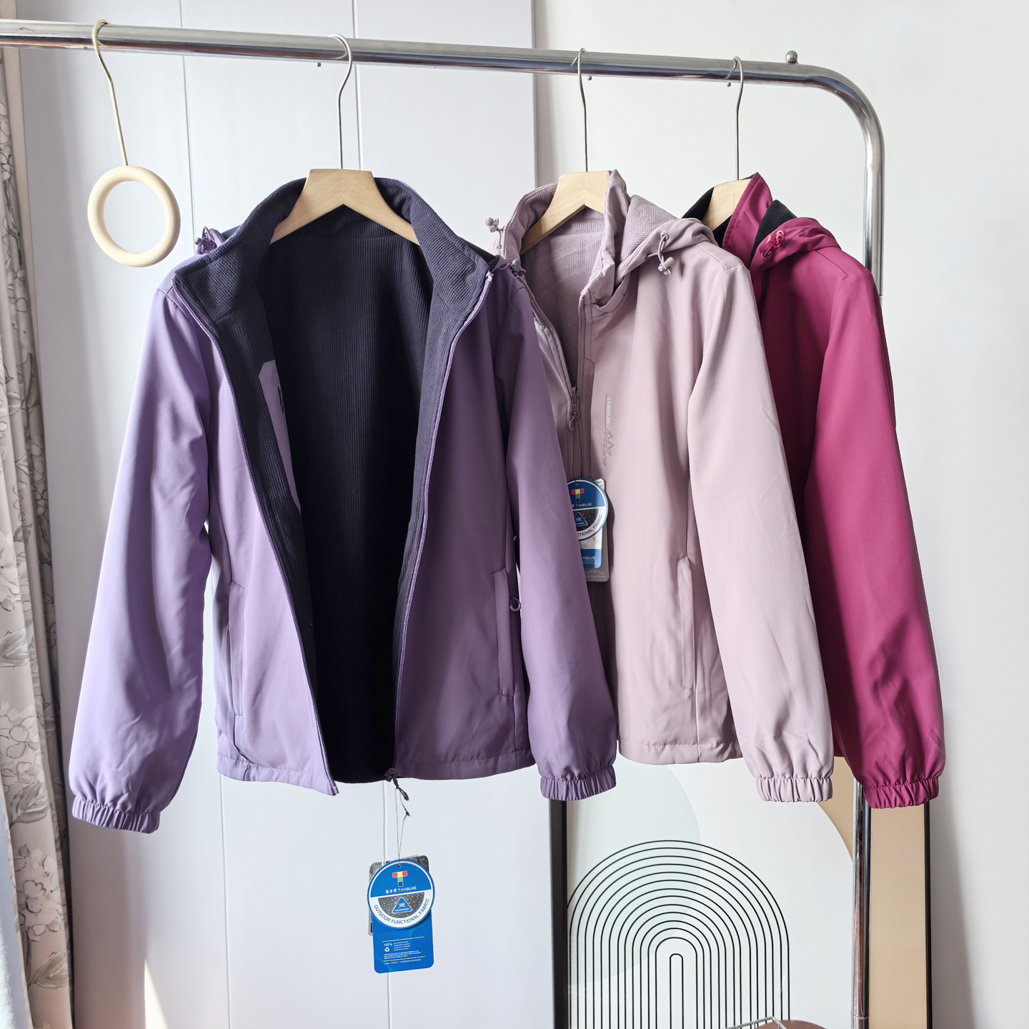 双面穿暖绒保暖软壳冲锋衣包邮