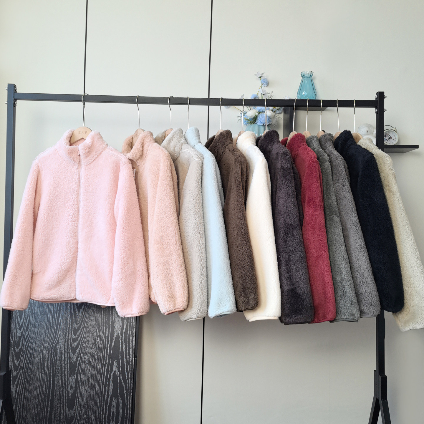 日单纯缘！简约百搭加厚保暧立领长毛绒摇粒绒长袖短外套女冬季,女装/女士精品,短外套,淘宝优惠券,粉丝福利购,淘宝优惠卷