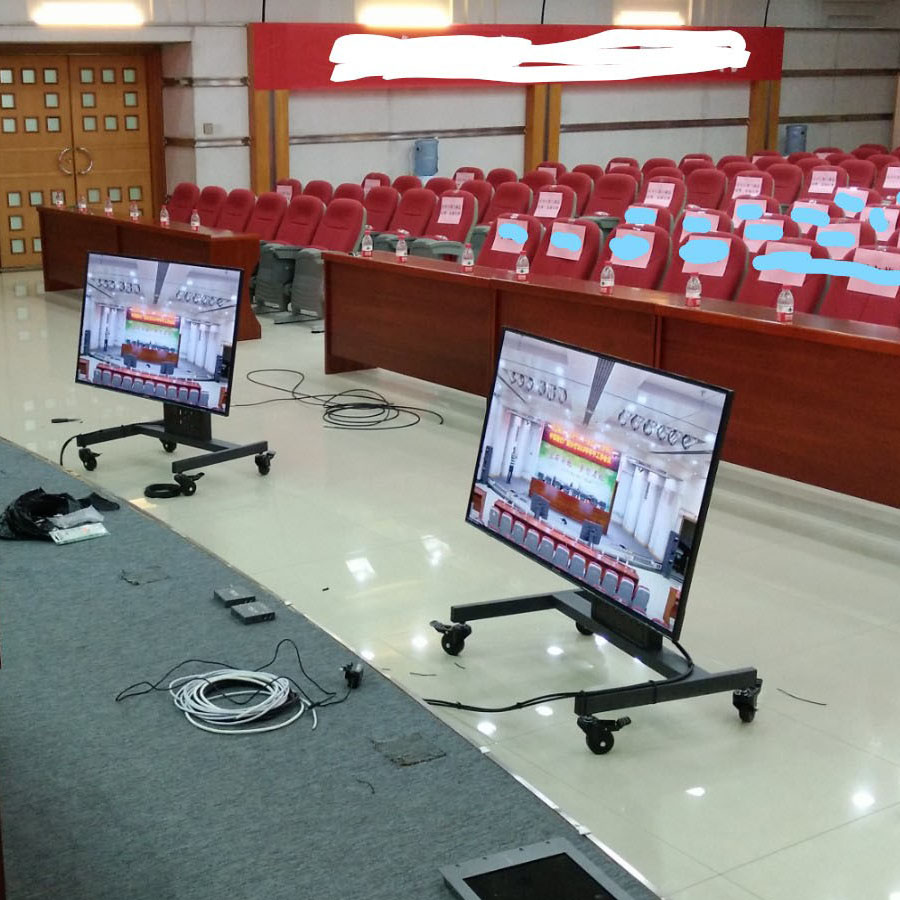 主席台电视落地返显立式一体机