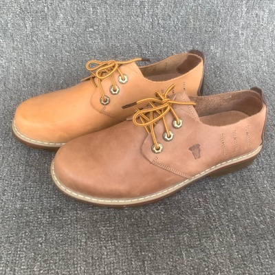 纯手工春秋软皮舒适系带休闲皮鞋