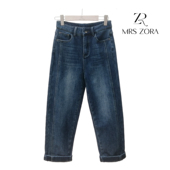 MRS 显高显瘦54CKZ1188 加绒软牛仔哈伦裤 ZORA佐拉2025新款 冬季