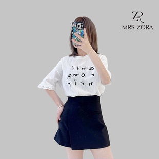 MRS 52BXS1196 ZORA佐拉2025新款 白T短袖