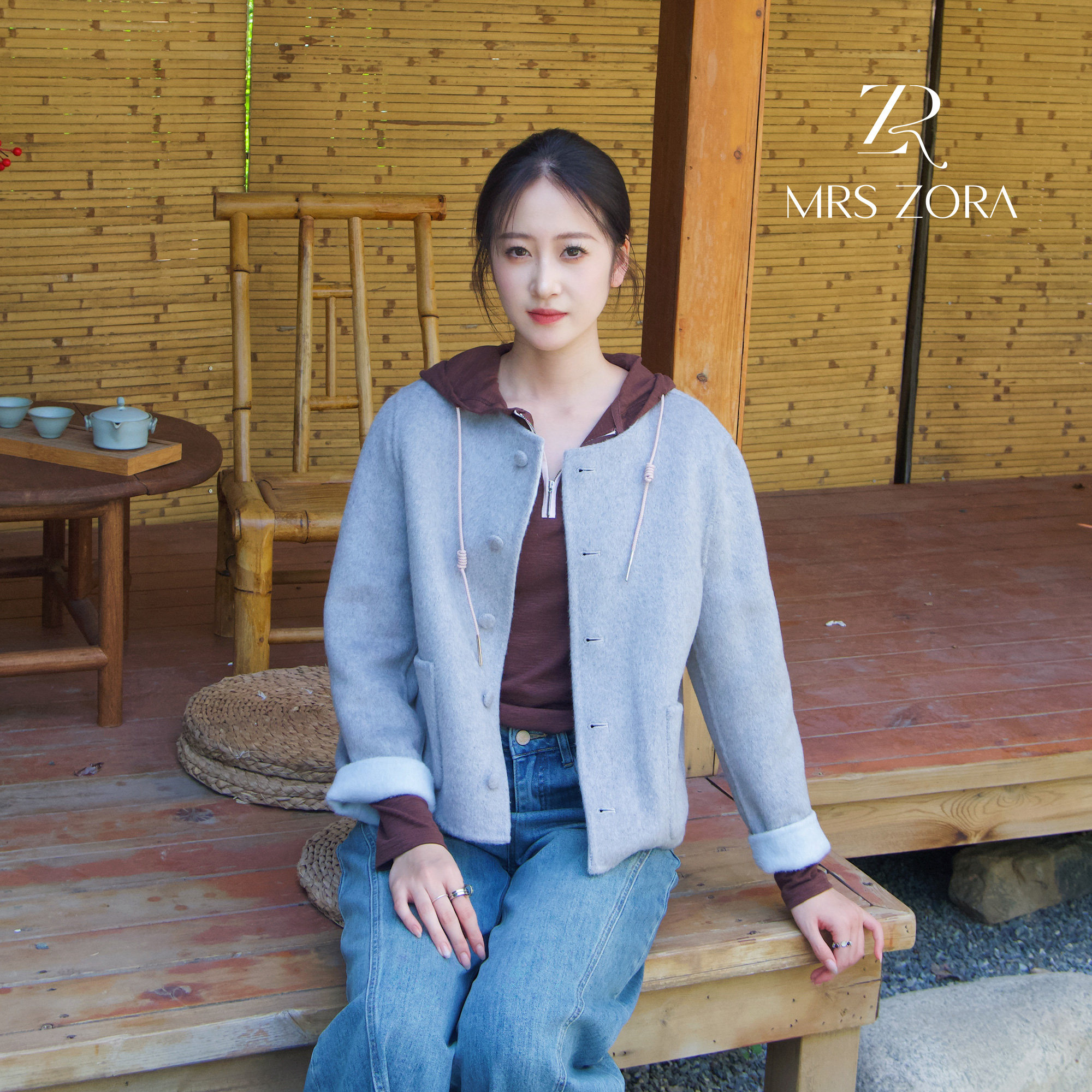 MRS ZORA佐拉高级感法式毛呢外套
