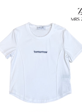 MRS ZORA佐拉2025新款短袖白色黑色52A1XS1024