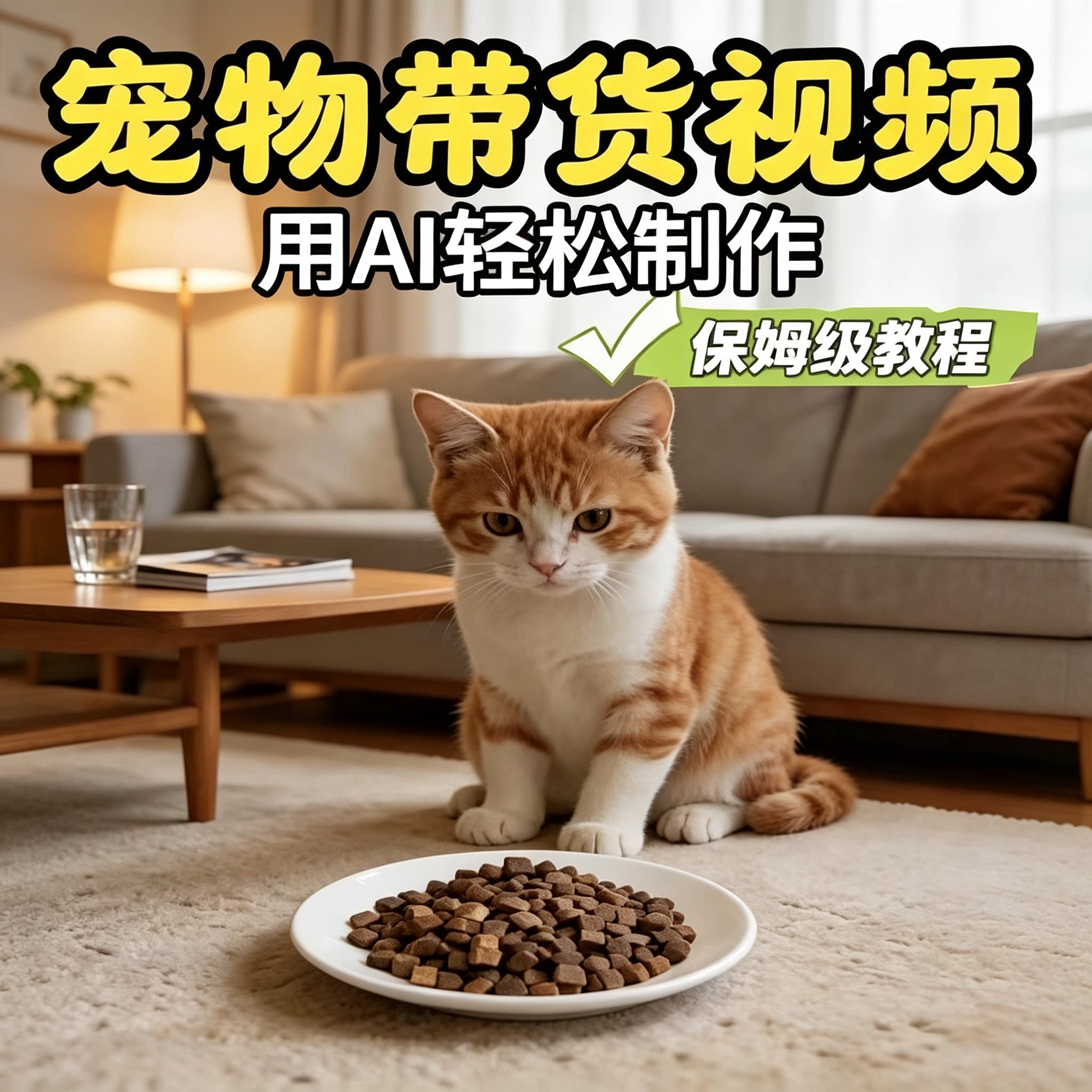 AI 宠物带货视频制作方法实操教程