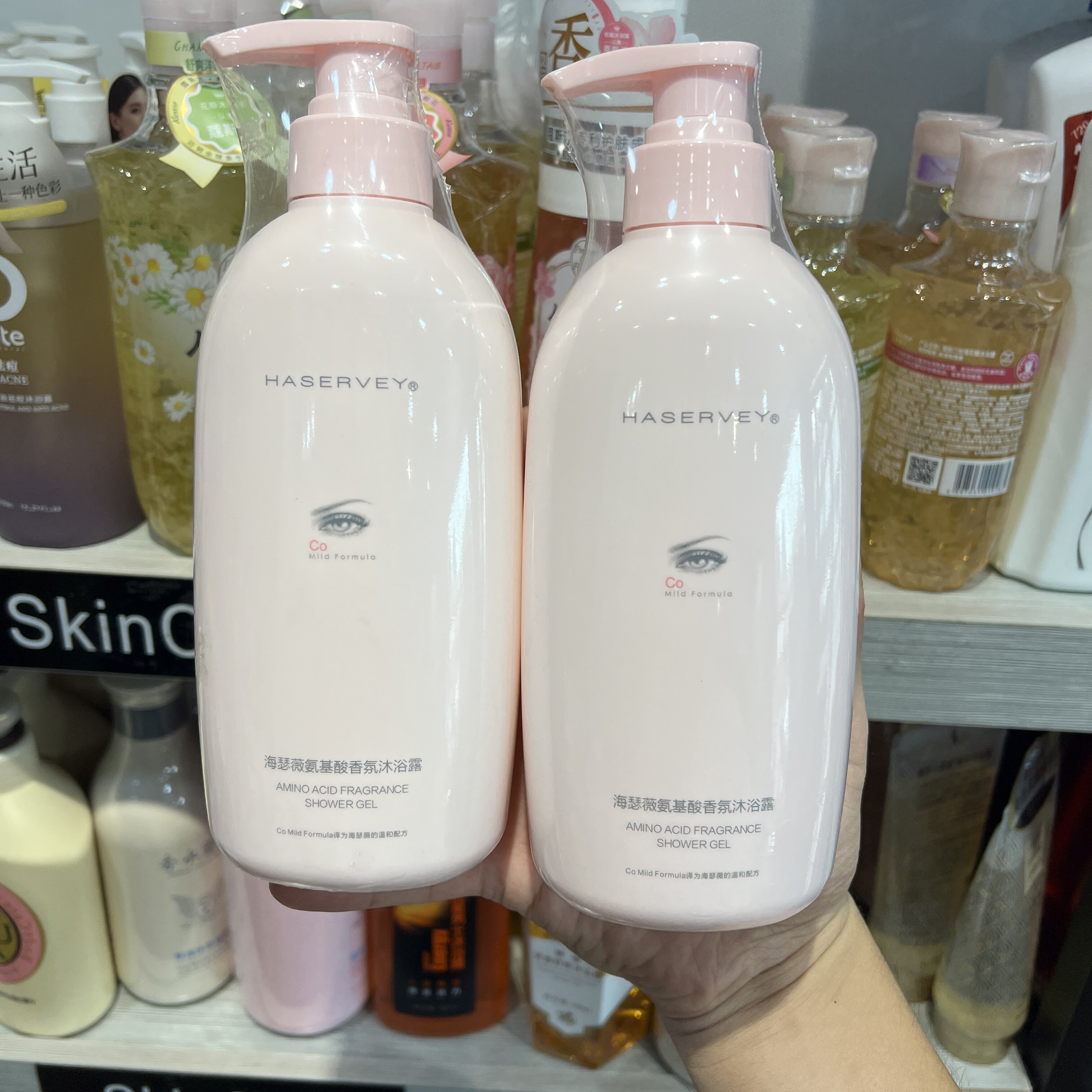 正品海瑟薇氨基酸香氛沐浴露滋润