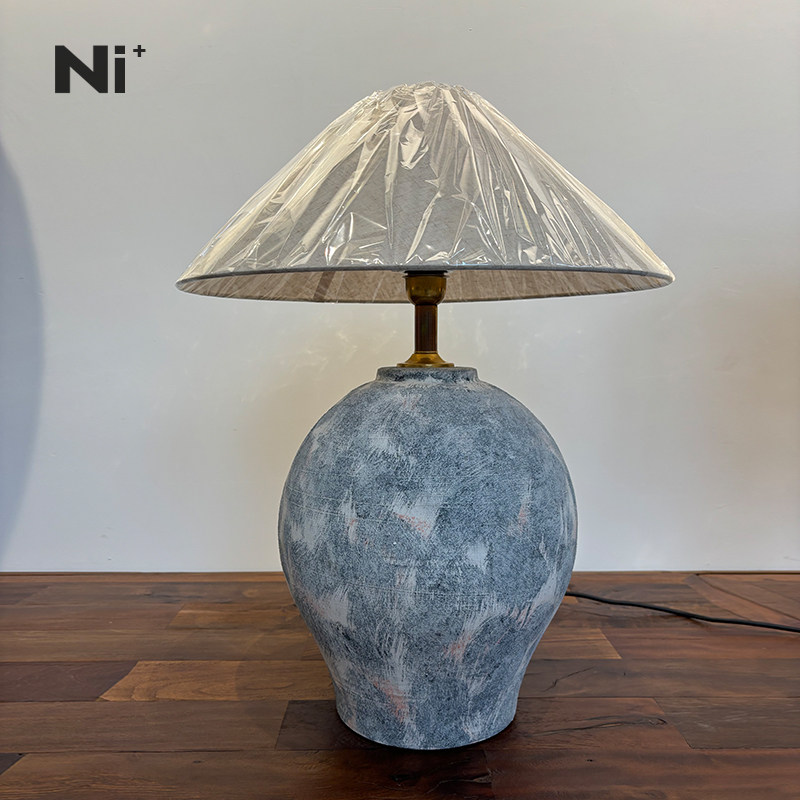 Ni+尼家日式侘寂风陶瓷罐台灯复古设计师民宿酒店客厅卧室床头灯