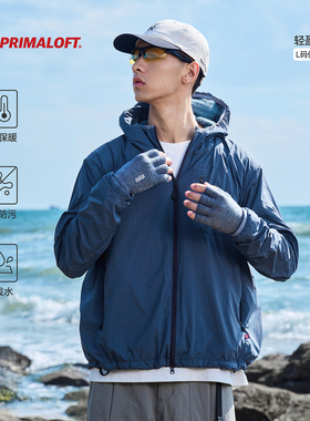 RESTICK 「暖流2.0」PrimaLoft Evolve户外P绒抓绒连帽开衫外套