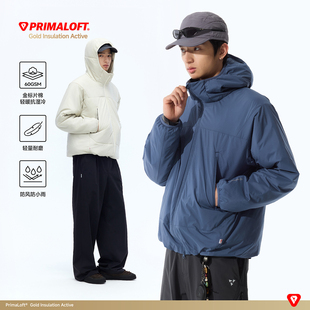 RESTICK 星云 金标P棉轻量机能立体短款连帽保暖棉服外套男士冬季