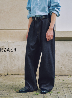 RESTICK 12oz固色经典原色牛仔裤1981M直筒宽松阔腿baggy丹宁长裤