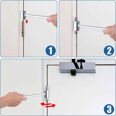 Door Hinge Adjusting Wrench Set Stainless Steel for Repair