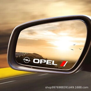 跨境反光车贴 4pcs车门把手贴纸 车标英文轮毂贴后视镜车身贴纸