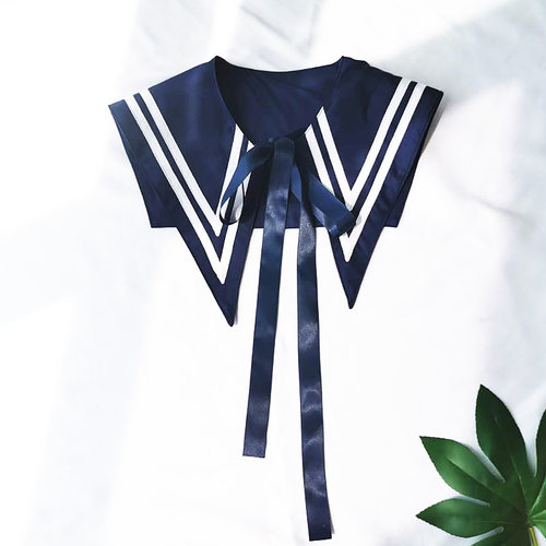 品质制服现货新款假领子学院风